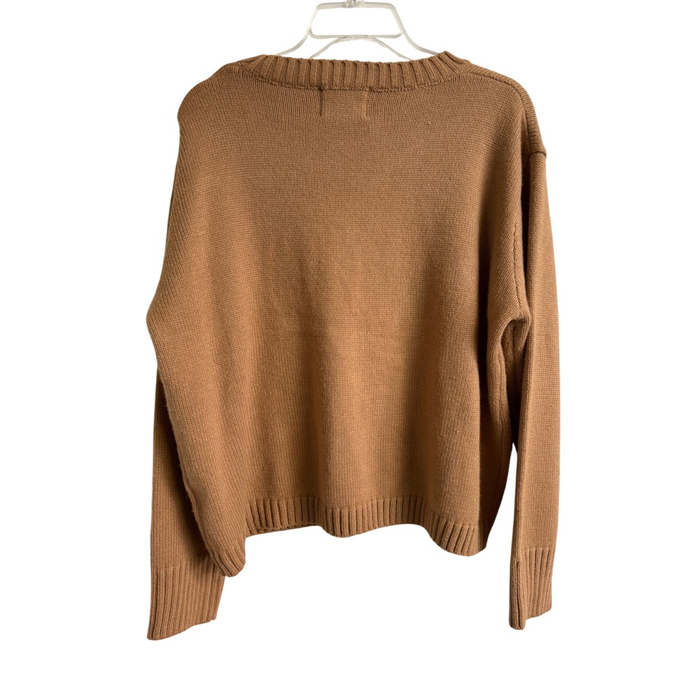 Panache Apparel Coffee Weather Sweater Brown Knit Pullover Womens Large - Picture 2 of 9